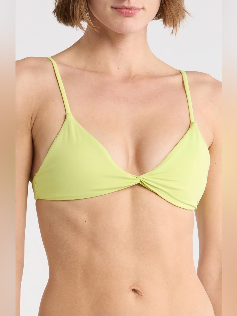 **Volcom Simply Seamless V-Neck Bikini Top | Island Green | NWT | Medium** 💚🌴